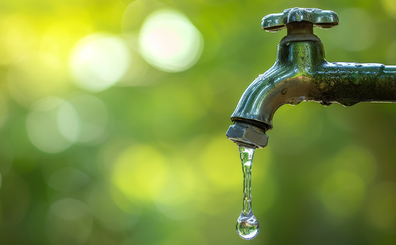 Tap leaking water